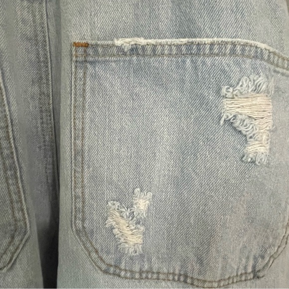 Tinseltown Rigid Ripped Overalls with Button Closures, Size XL, NWT - Picture 15 of 15